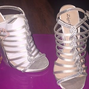 I Zigi Soho Manuela Silver Pumps Size 6 (US)